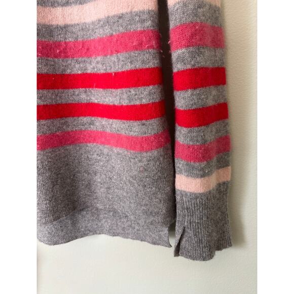 Halogen Cashmere Striped Sweater Medium - Picture 4 of 7